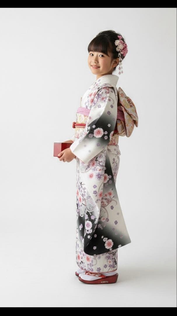七五三　正絹　四つ身祝い着