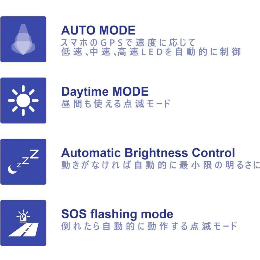 自転車　LEDライト　高輝度　ヘッドライト シルバー　GPS スマホ連動