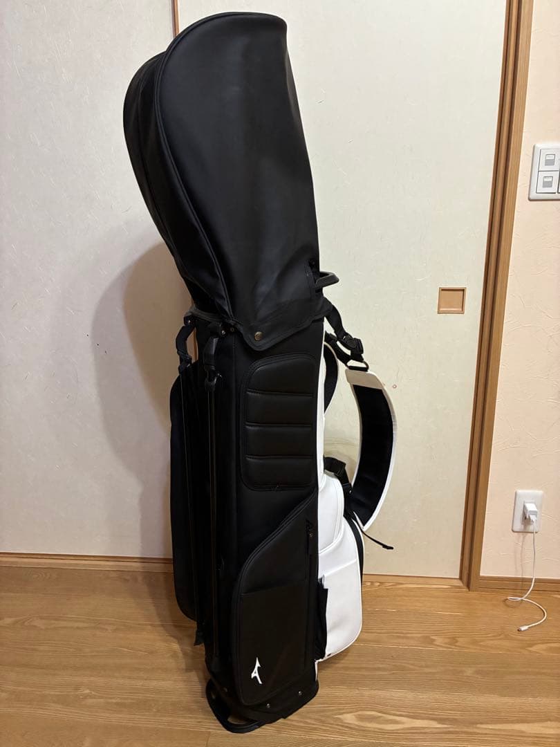 MIZUNO JB.0 スタンド付きキャディバッグ ブラック×ホワイト