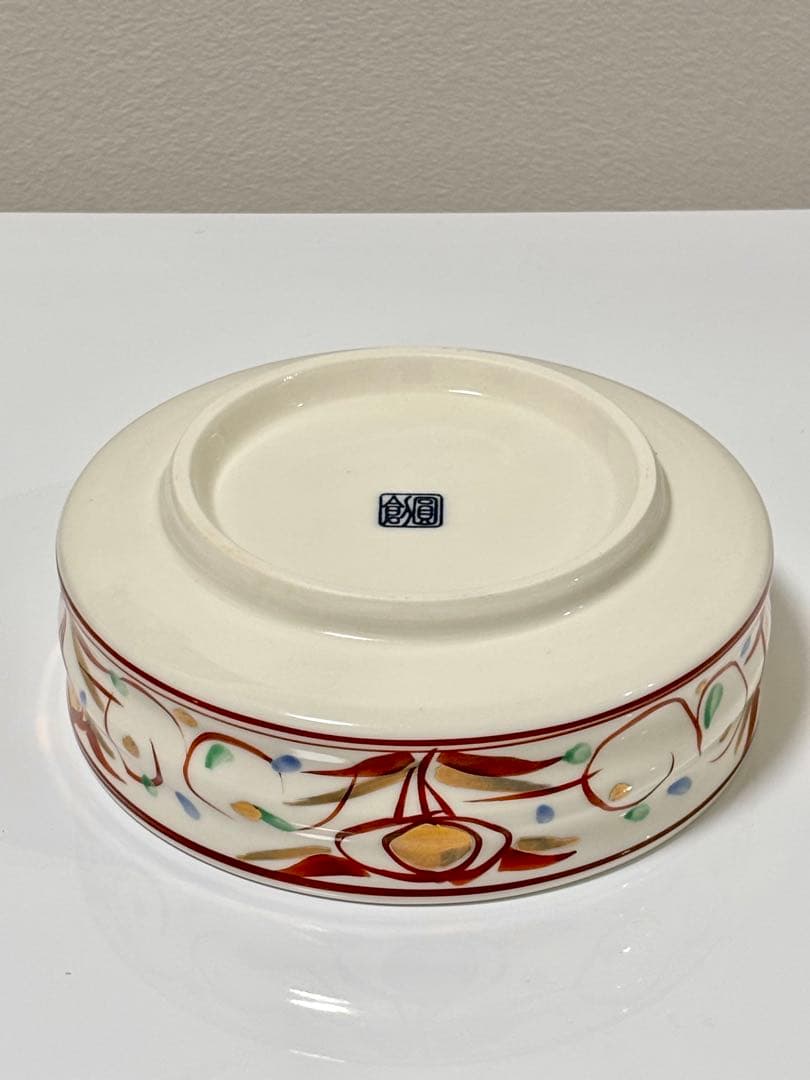 【新品・未使用】赤絵華紋刺身鉢　和食器　業務用　日本製　陶磁器　有田焼　3枚