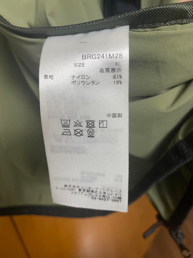 BRIEFING オリーブ ウインドブレーカー XL