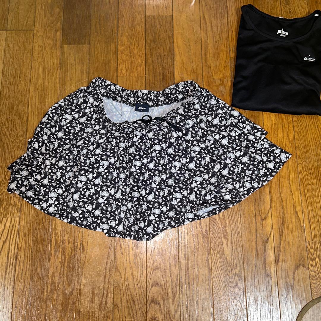 プリンス　テニスウェア Tシャツ&スカートセット