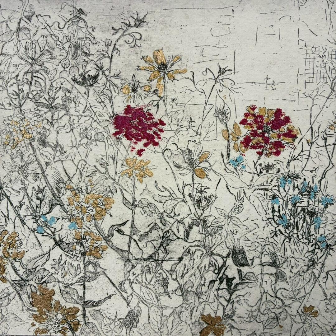 美品 ジョアン・アイザック「GOLDEN GARDEN」ジクレー サイン保証書有