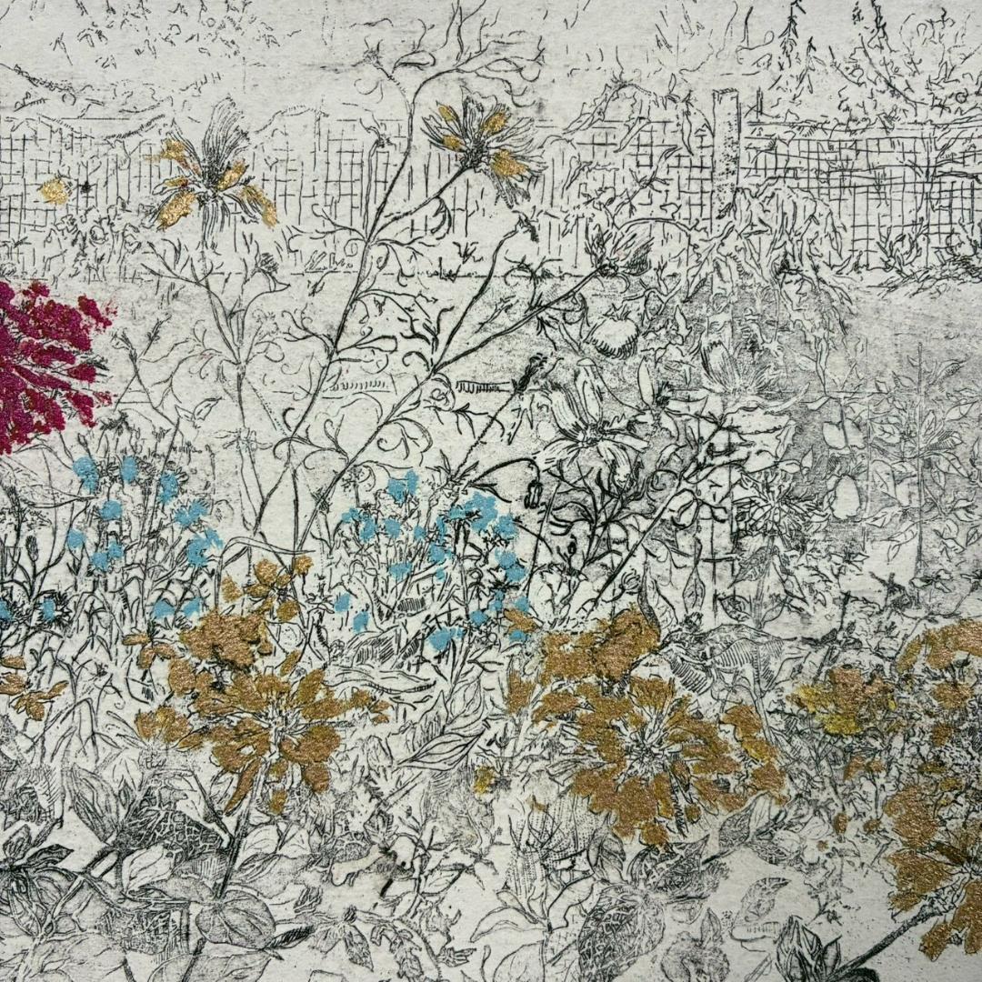 美品 ジョアン・アイザック「GOLDEN GARDEN」ジクレー サイン保証書有