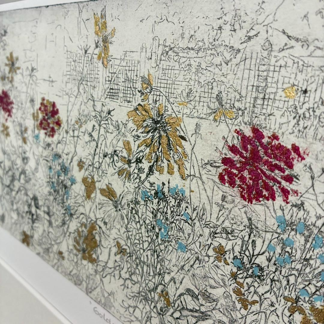 美品 ジョアン・アイザック「GOLDEN GARDEN」ジクレー サイン保証書有