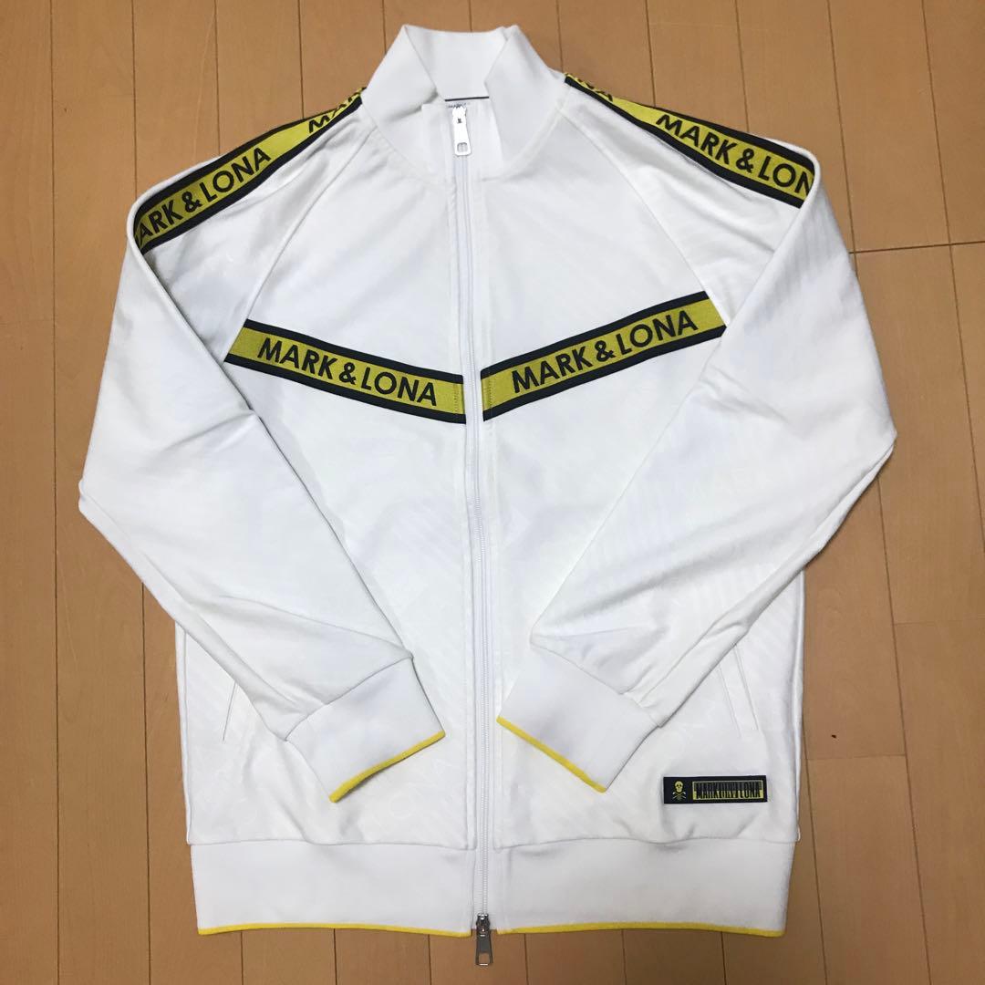 マークアンドロナ 白　黄　トラックジャケット　パンツ　ジャージ　セットアップ