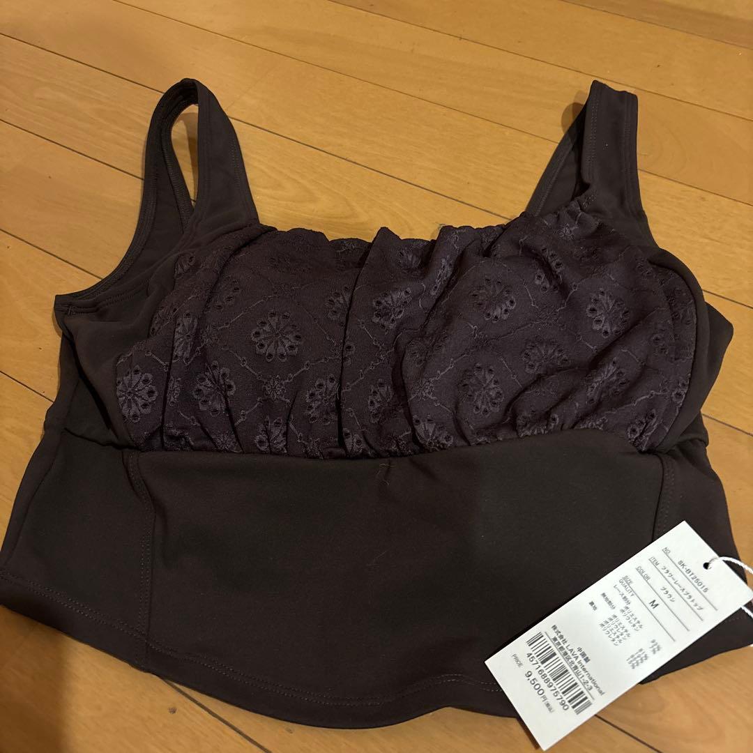 新品•未使用❗️フラワーレースがカワイイ❤️【SUKALA】ブラトップMサイズ