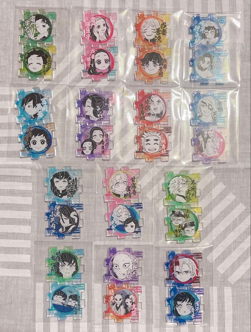 鬼滅の刃　原画展　アクリルパズル　28点まとめ売り
