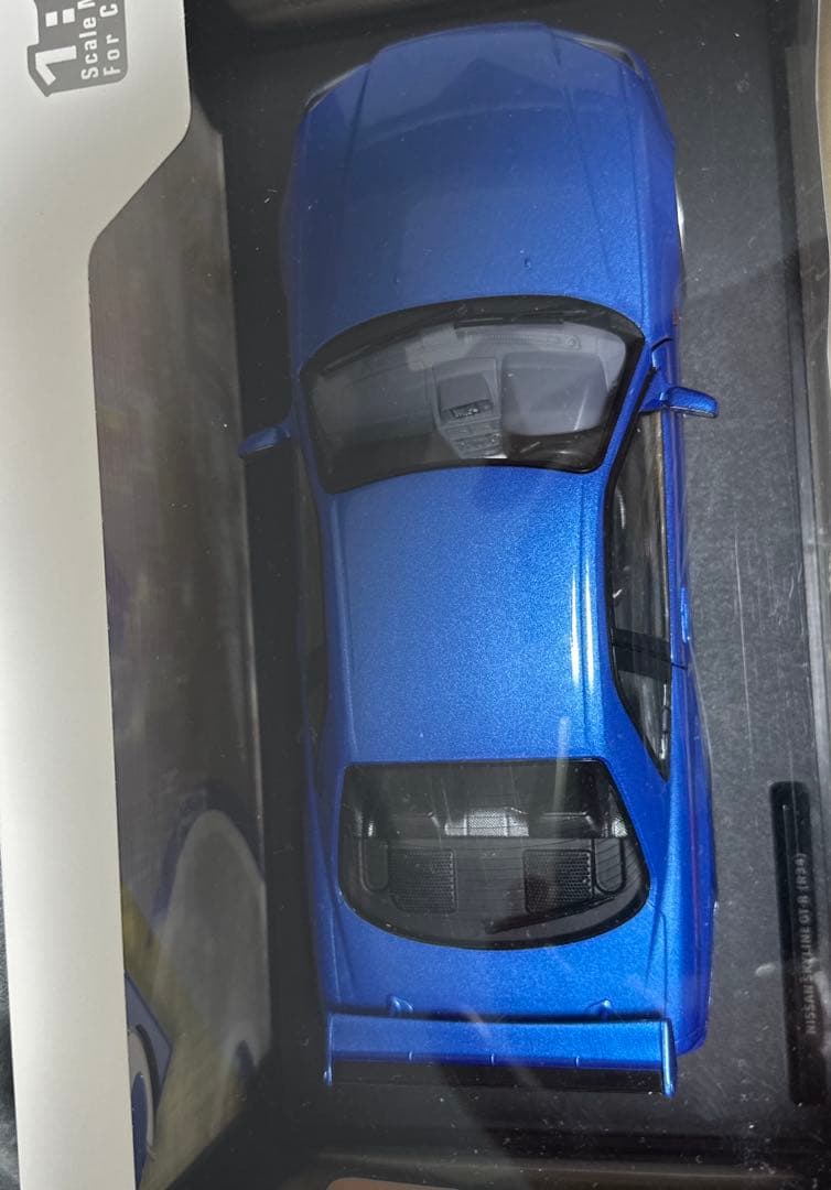SOIDONissan GT-R R34 ミニカー 1/18 Blue
