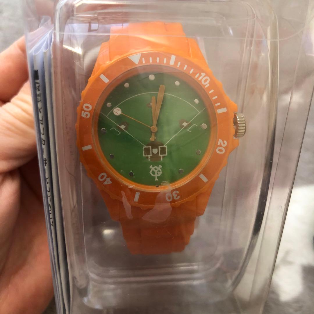 新品　GIANTS オレンジ腕時計　コンパクトウォレット　メモ入り缶ケース