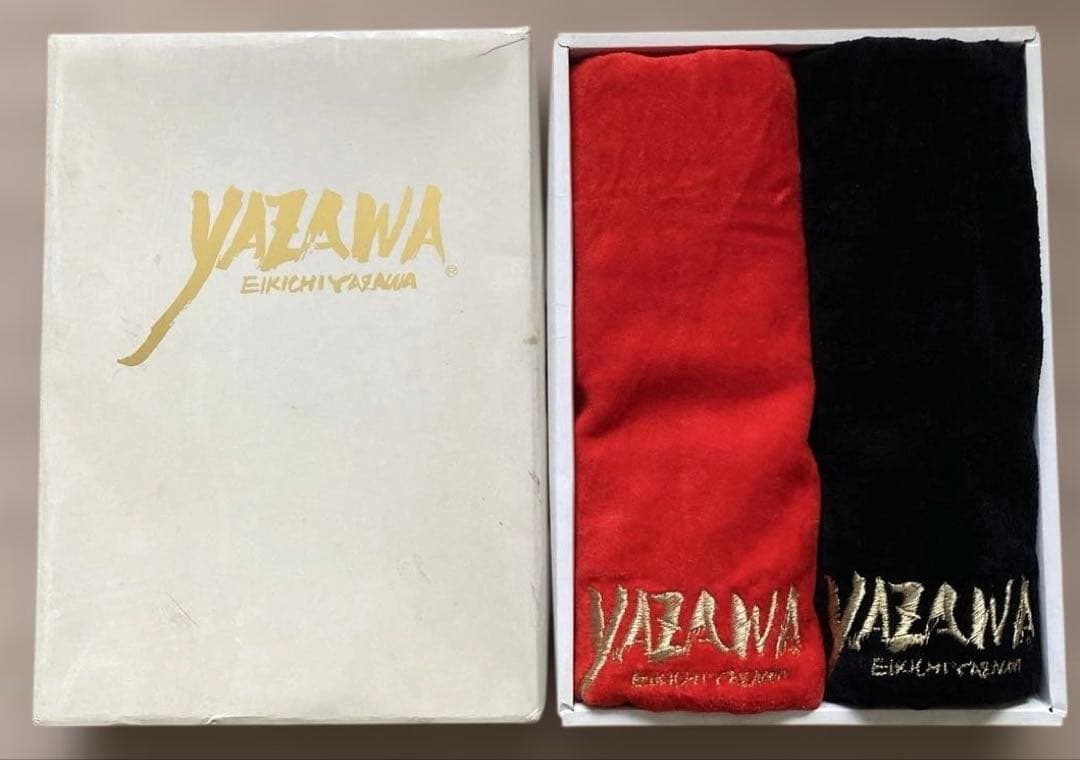 希少YAZAWACLUB刺繍フデロゴyazawaスポーツタオル ブラック/レッド