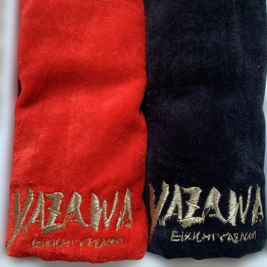 希少YAZAWACLUB刺繍フデロゴyazawaスポーツタオル ブラック/レッド