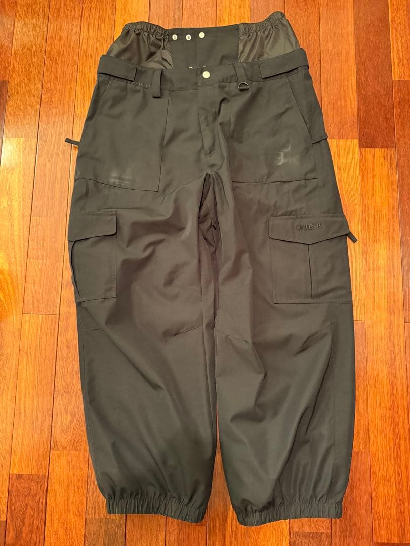 VESP ワイドジョガーカーゴパンツBB7 ブラック XXXL