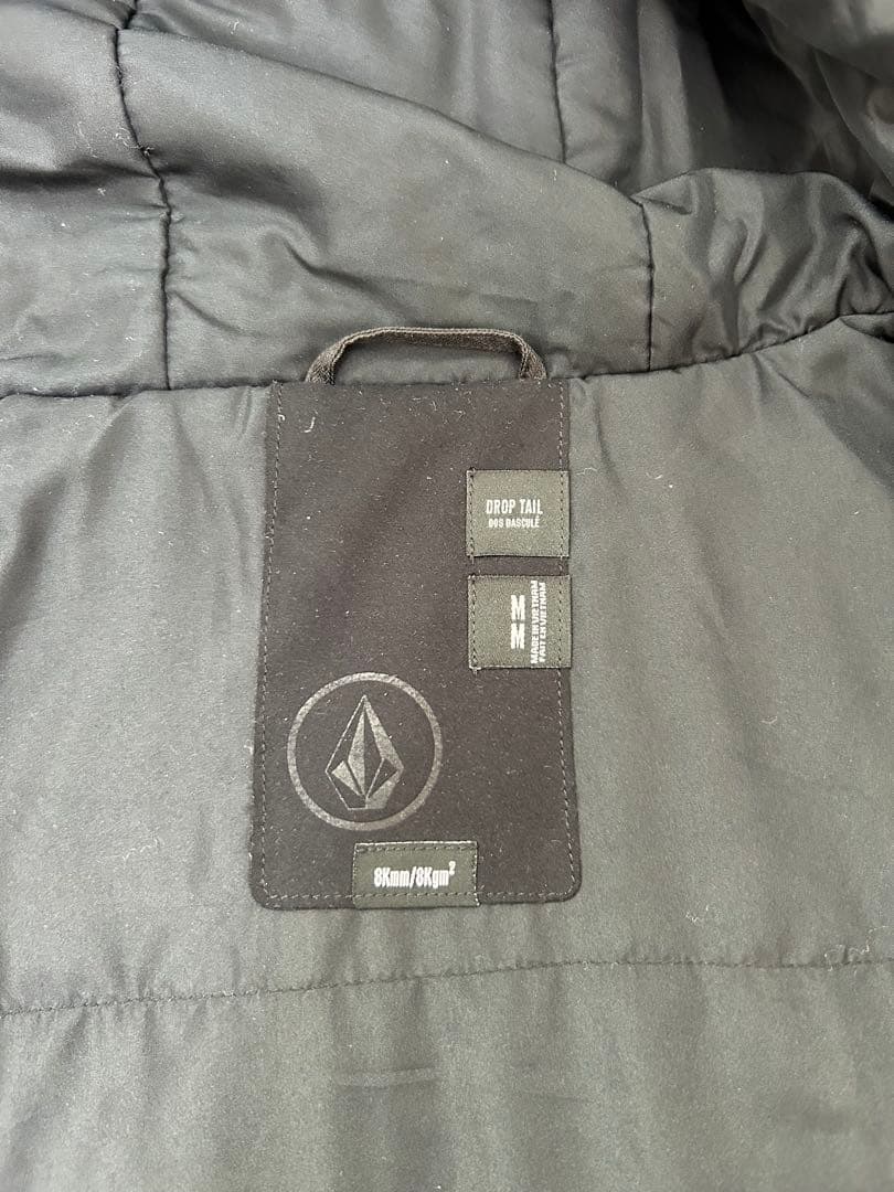 【美品】VOLCOM ボルコム スノボウェア 上下セット Mサイズ 黒/茶