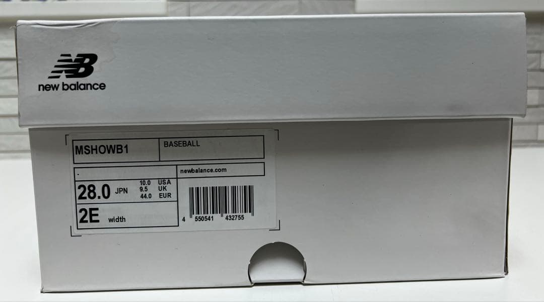 New Balance MSHOWB1 28.0cm スパイク 大谷翔平モデル