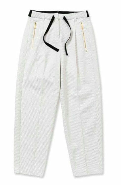 SY32●ツイルタックワイドパンツ ストレートパンツ●Ｌ●定価24,200新品