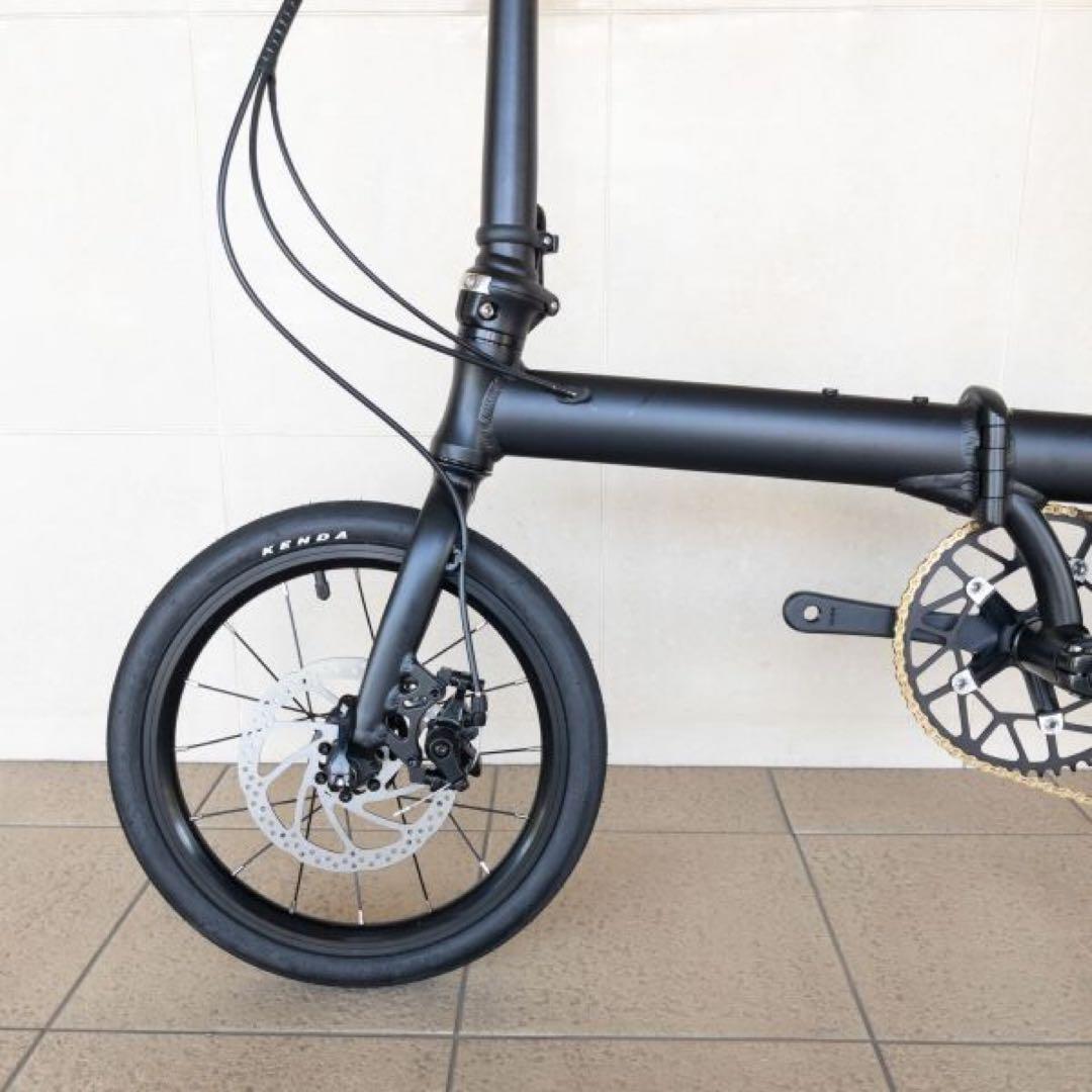 K3 PLUS ★未使用品★超軽量カスタム【8KG】★折り畳み　自転車　9速