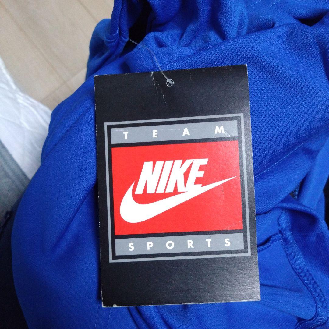 Nike 青黒 ストライプ Vネック シャツ M