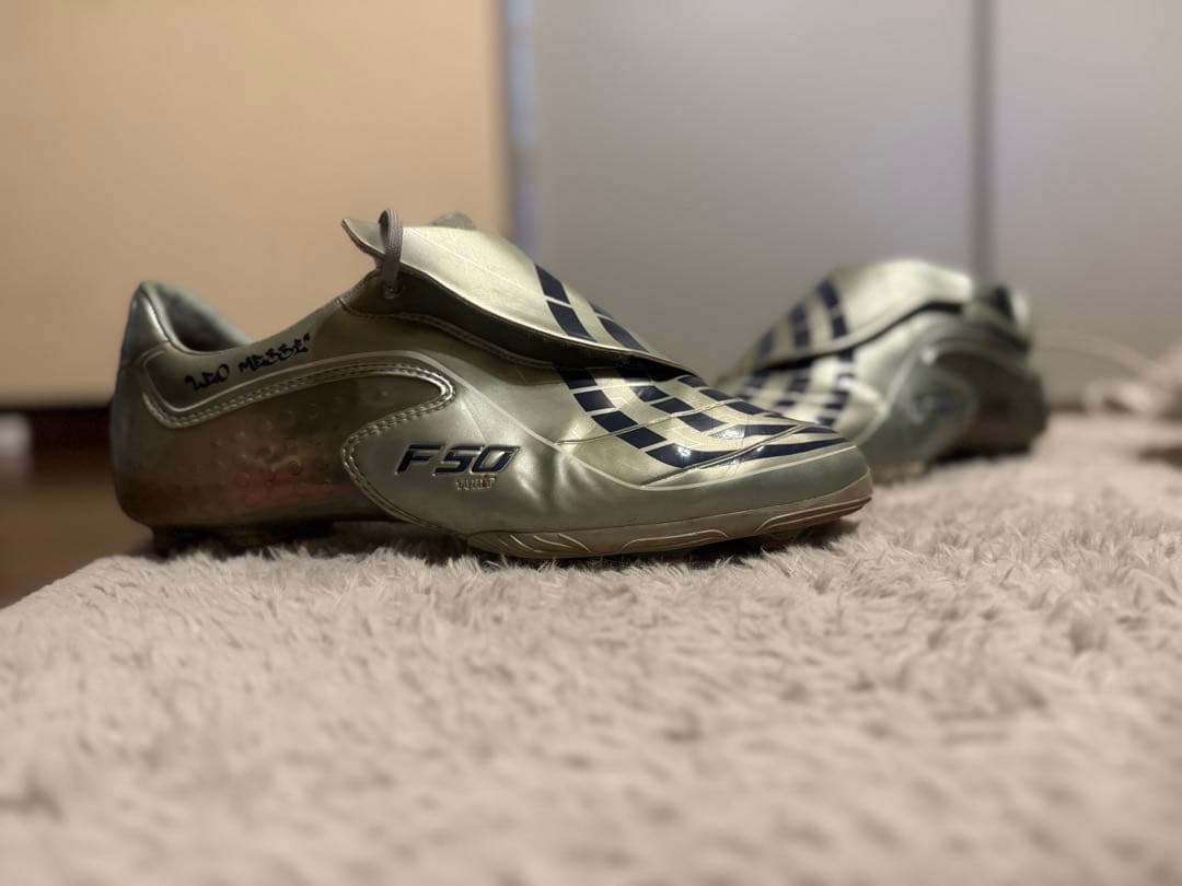 adidas F50 シルバー/ネイビー