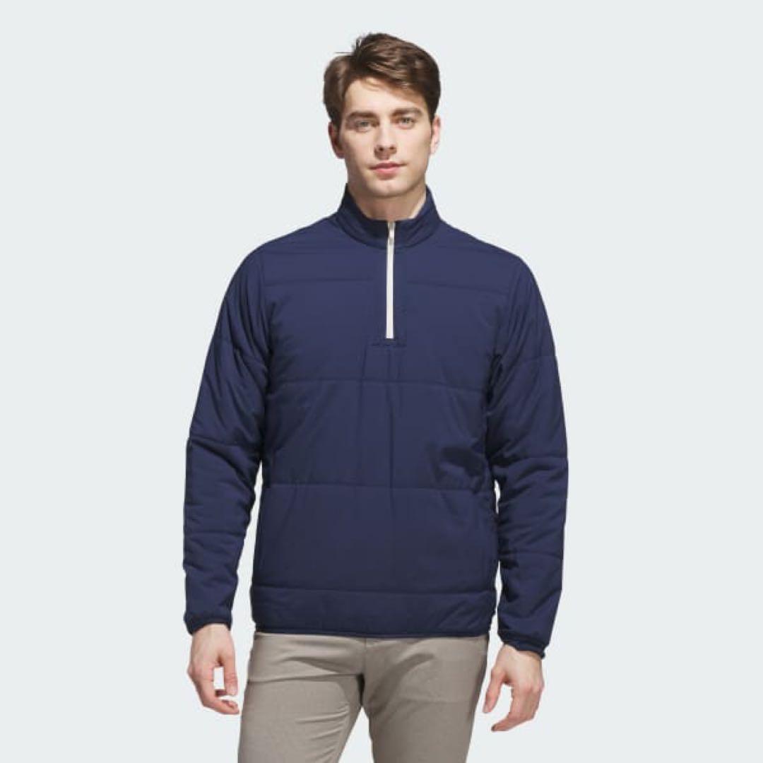 アディダス ゴルフ L 中綿 ジャケット アウター ジャンパー 紺