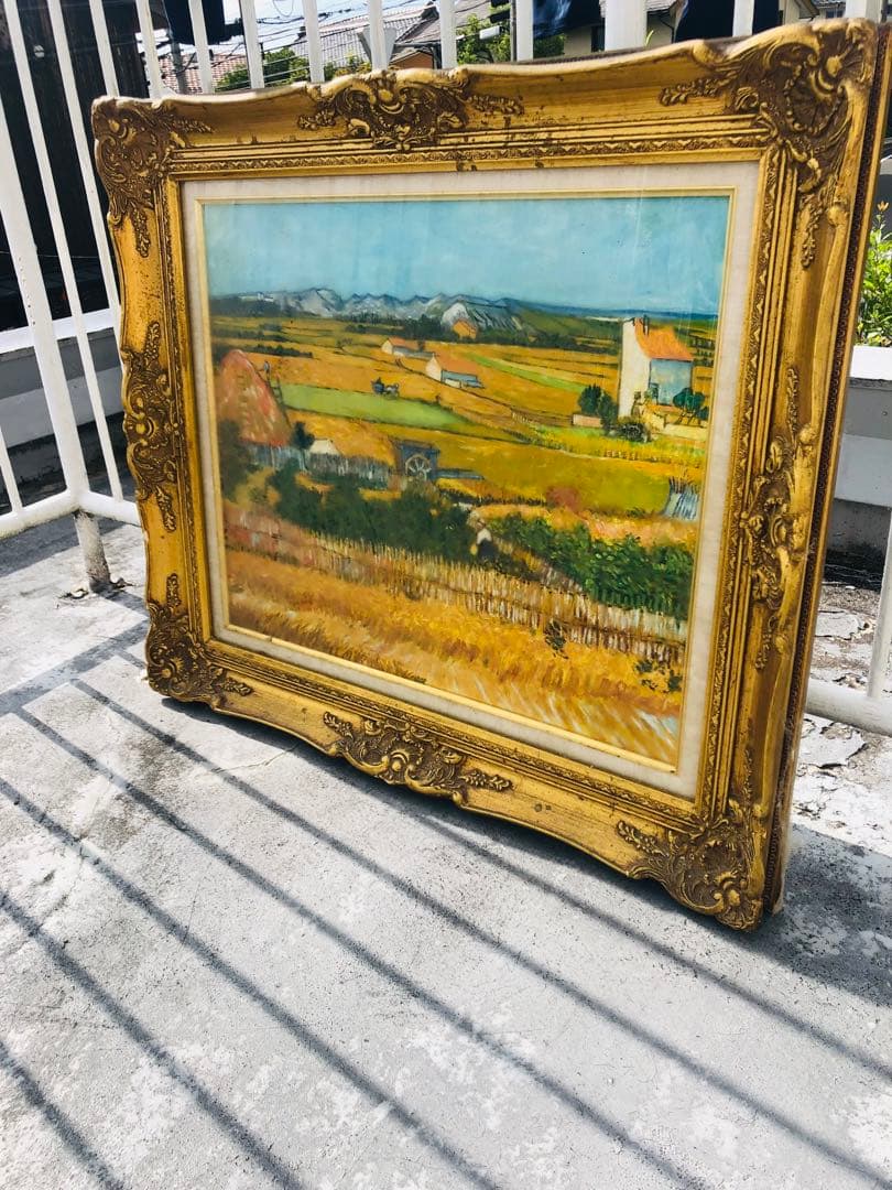 な*商様 絵画　額縁 　インテリア　 木製　 風景画 　アンティーク　絵画　値下