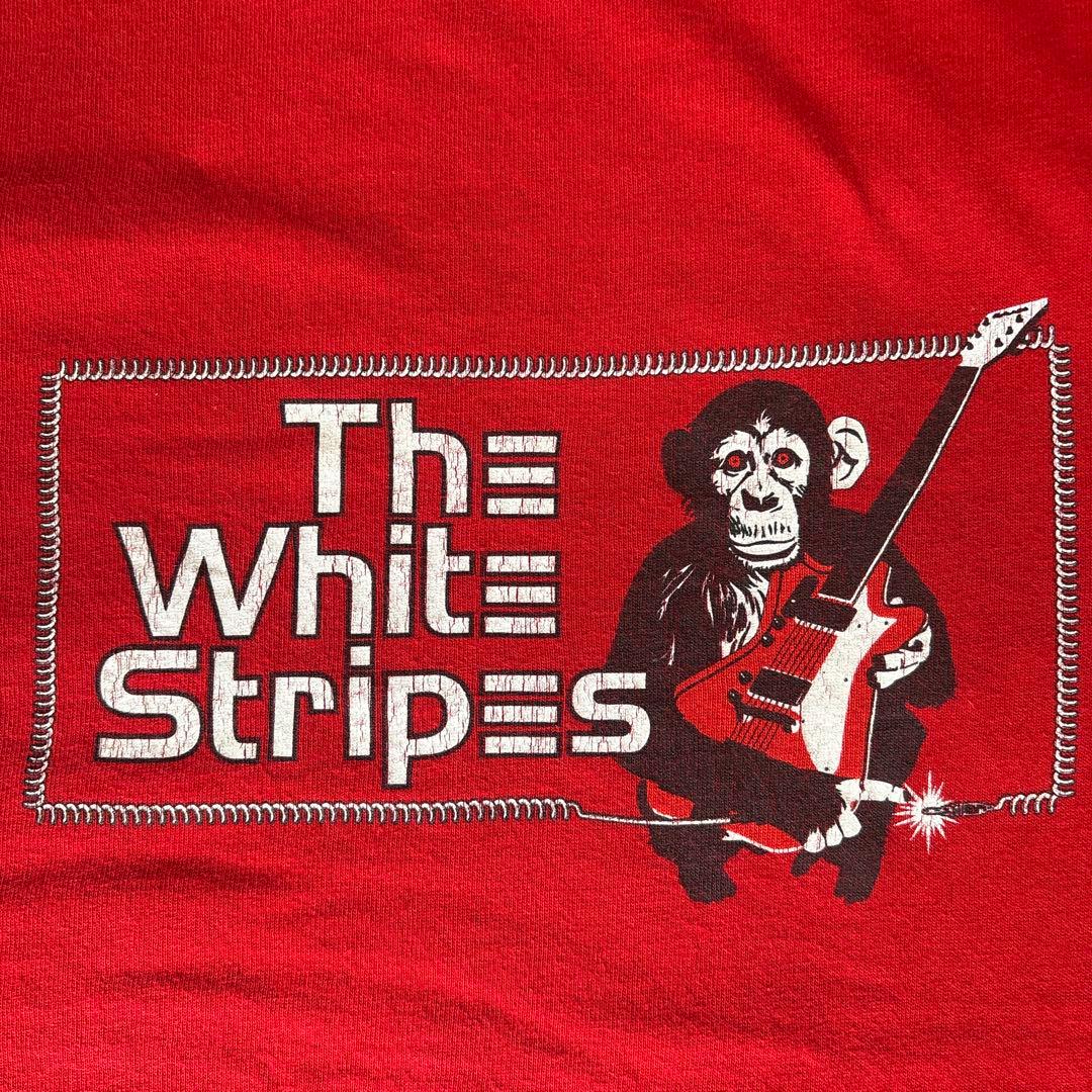 The White Stripes ラグランTシャツ 長袖 赤黒