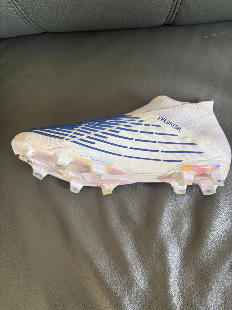adidas Predator ホワイト/ブルー サッカーシューズ