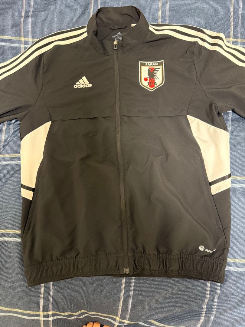 【サッカー日本代表】プレゼンテーションジャケットadidas 2XLサイズ 黒