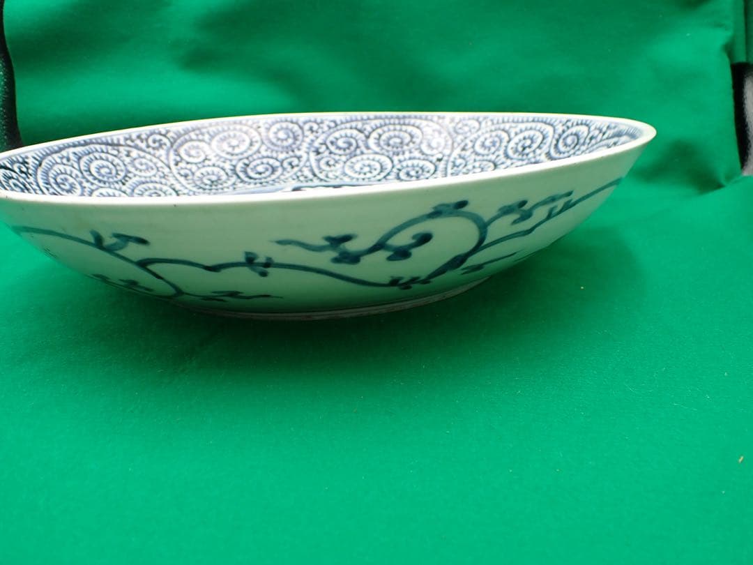 骨董品 古伊万里 タコ唐草 大皿 享保