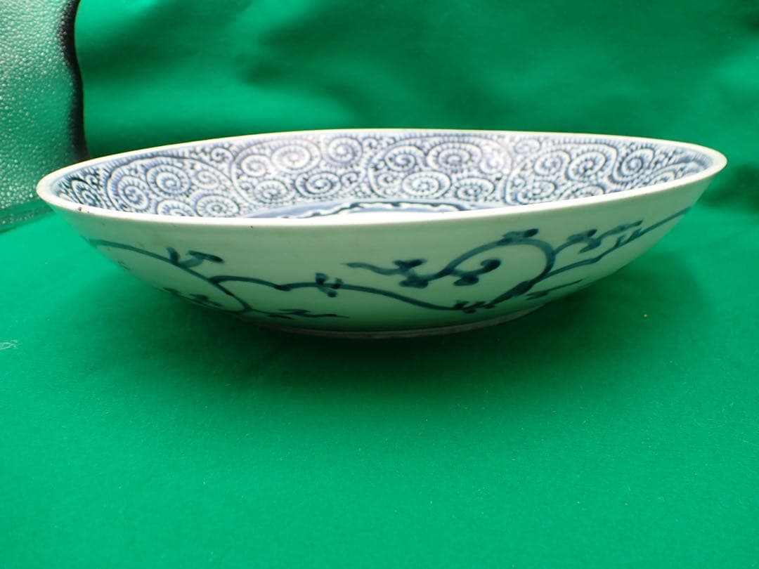 骨董品 古伊万里 タコ唐草 大皿 享保