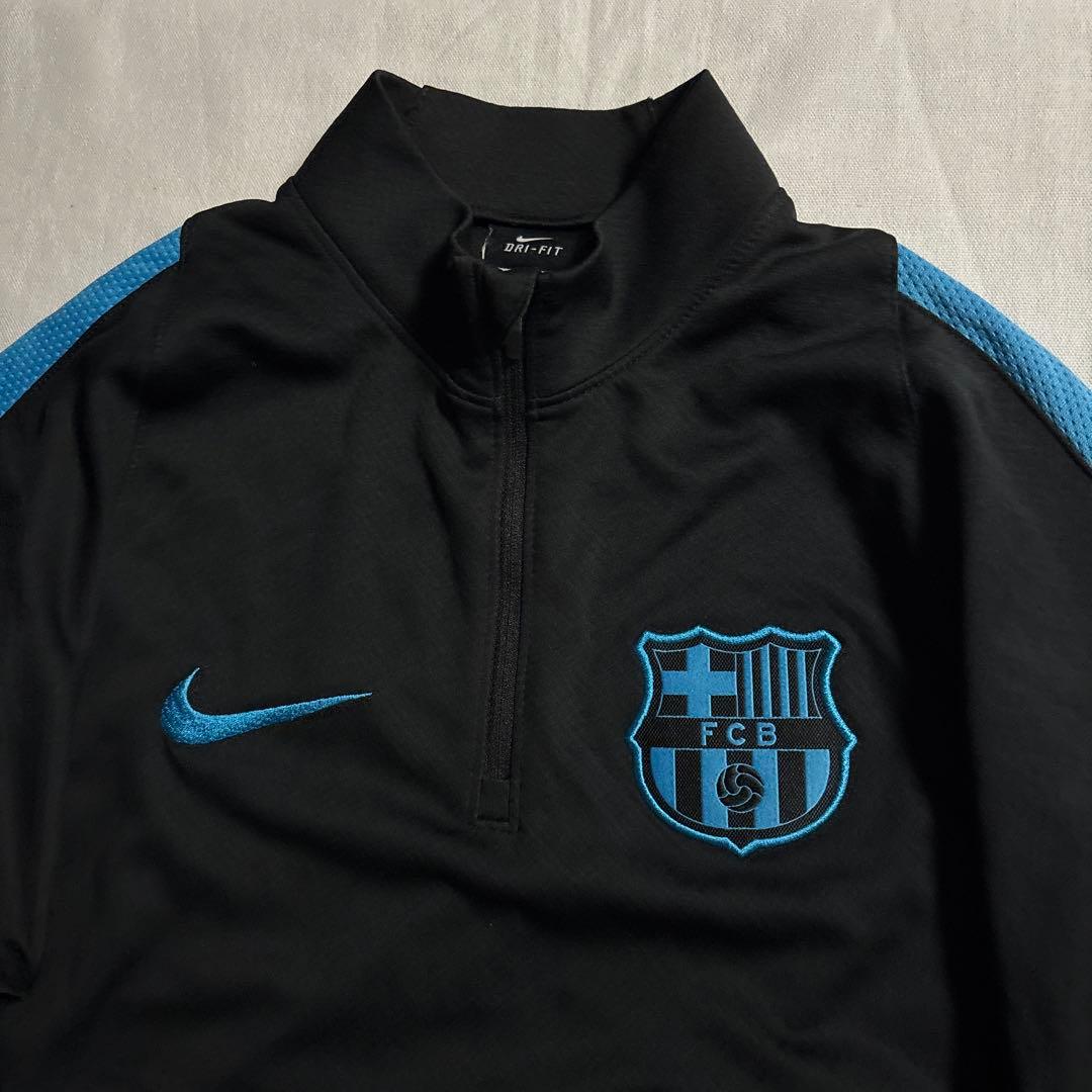 極美品 00s NIKE × FCバルセロナ ハーフジップ トレーニングウェア
