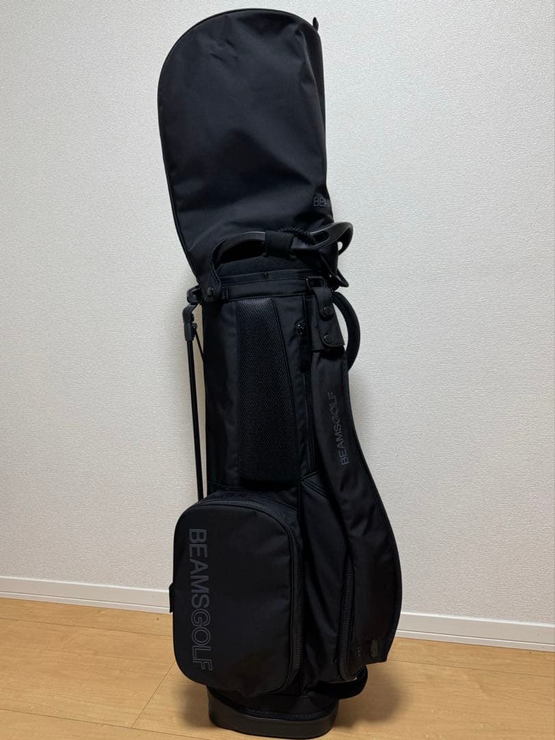 【美品】BEAMS GOLF ゴルフバッグ＆ヘッドカバーセット ブラック