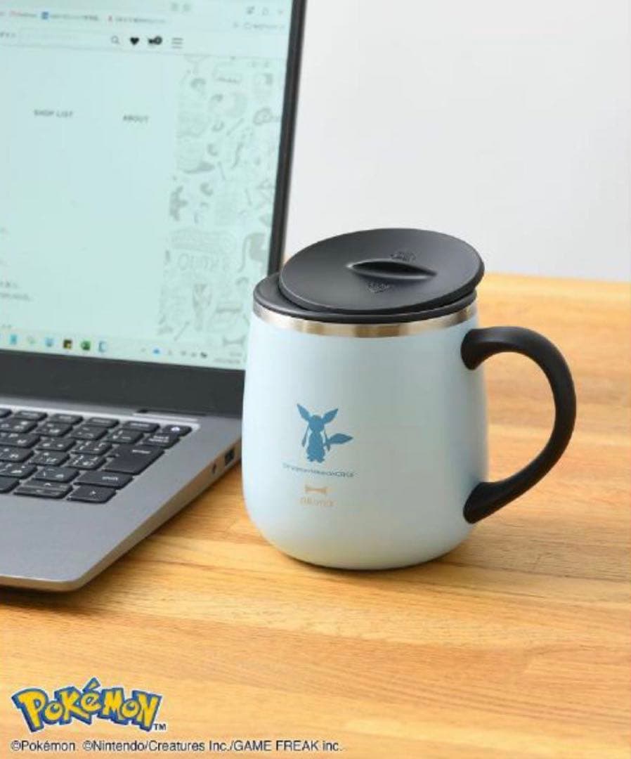 【数量限定】イーブイフレンズ Bruno 蓋つきステンレスマグ グレイシア