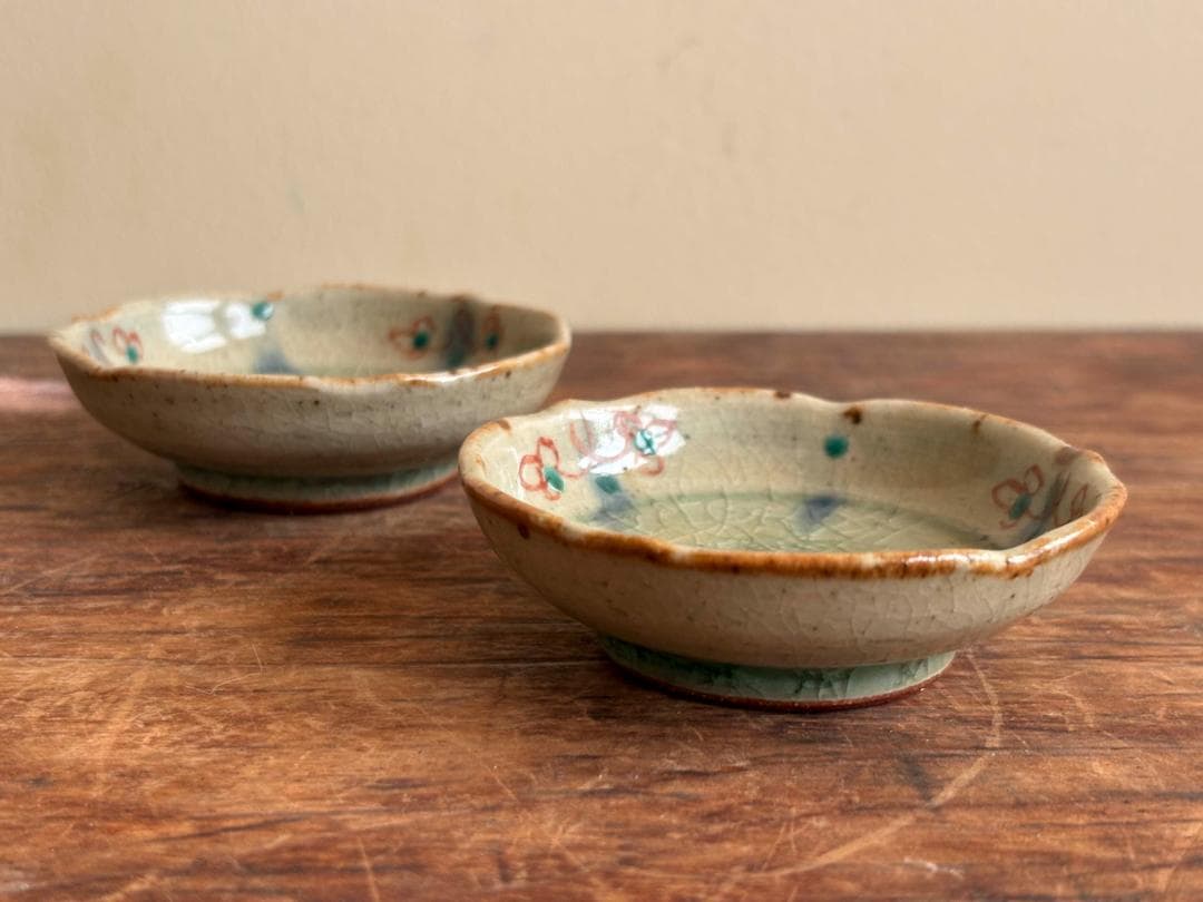 イムサエム　赤絵小皿　手塩皿　未使用品