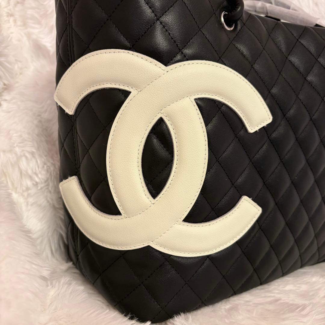 CHANEL カーボンライントートバッグ 黒