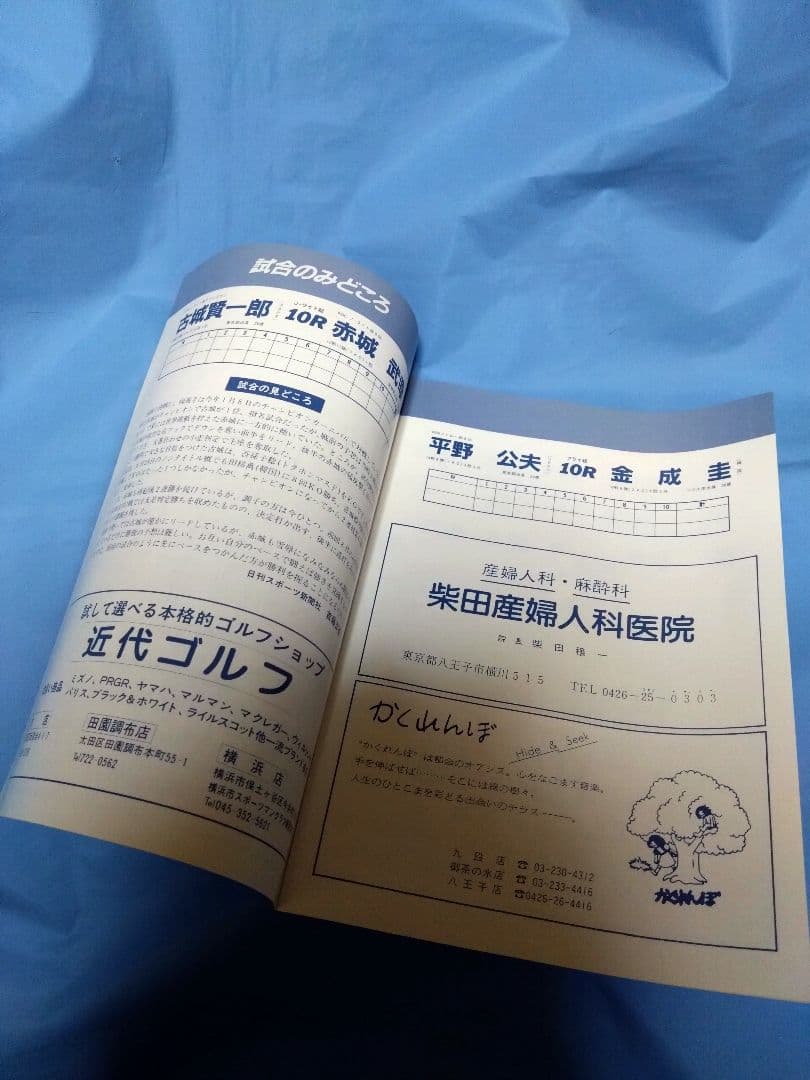 ボクシング パンフレット 古城賢一郎✕赤城武幸 Boxing Program
