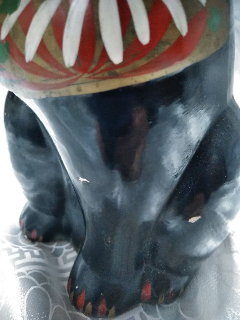 昭和レトロ　招き猫　黒