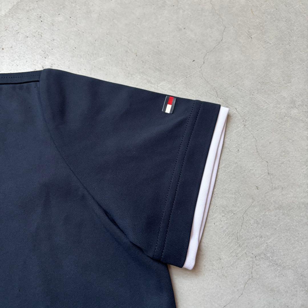 【美品】  GOLF 半袖モックネックTシャツ ロゴ