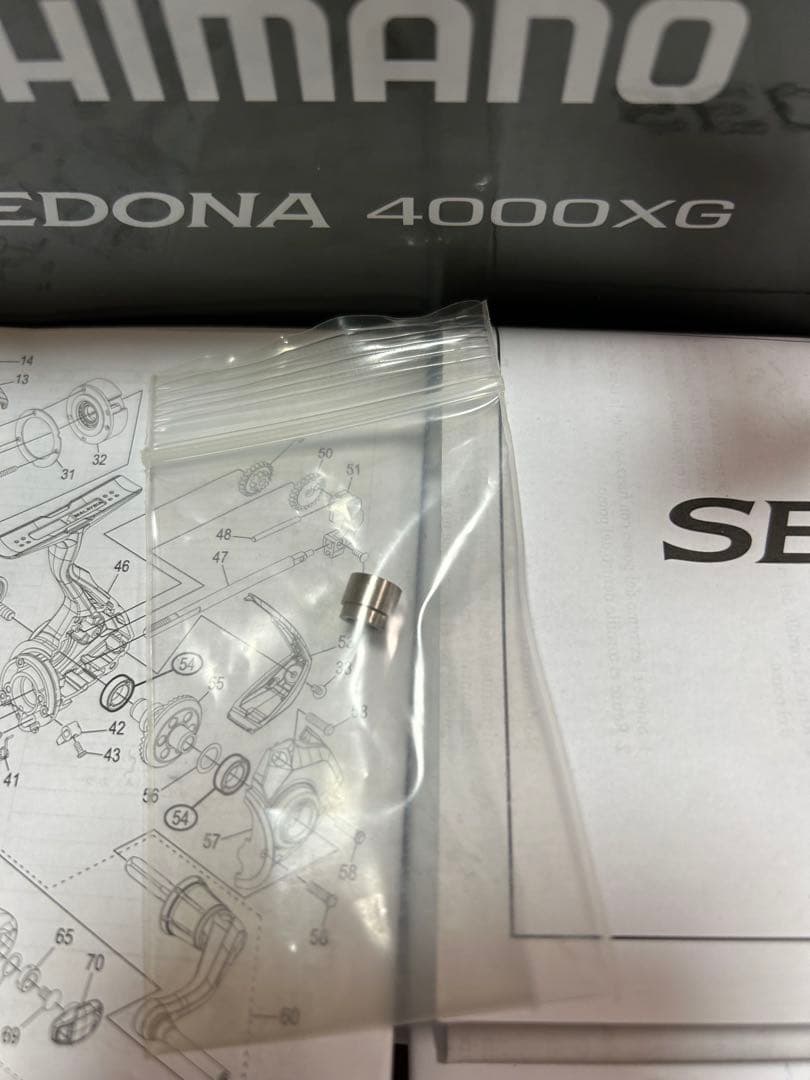 SHIMANO SEDONA 4000XG ラインローラーBBリールスタンド付