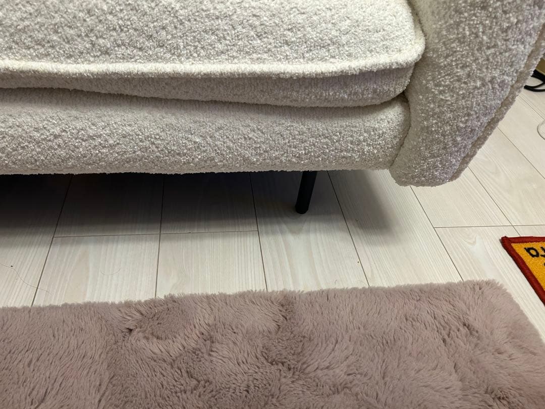 最終値下げ！早い者勝ち！ニトリ 3人用布張りソファ VS03 WH