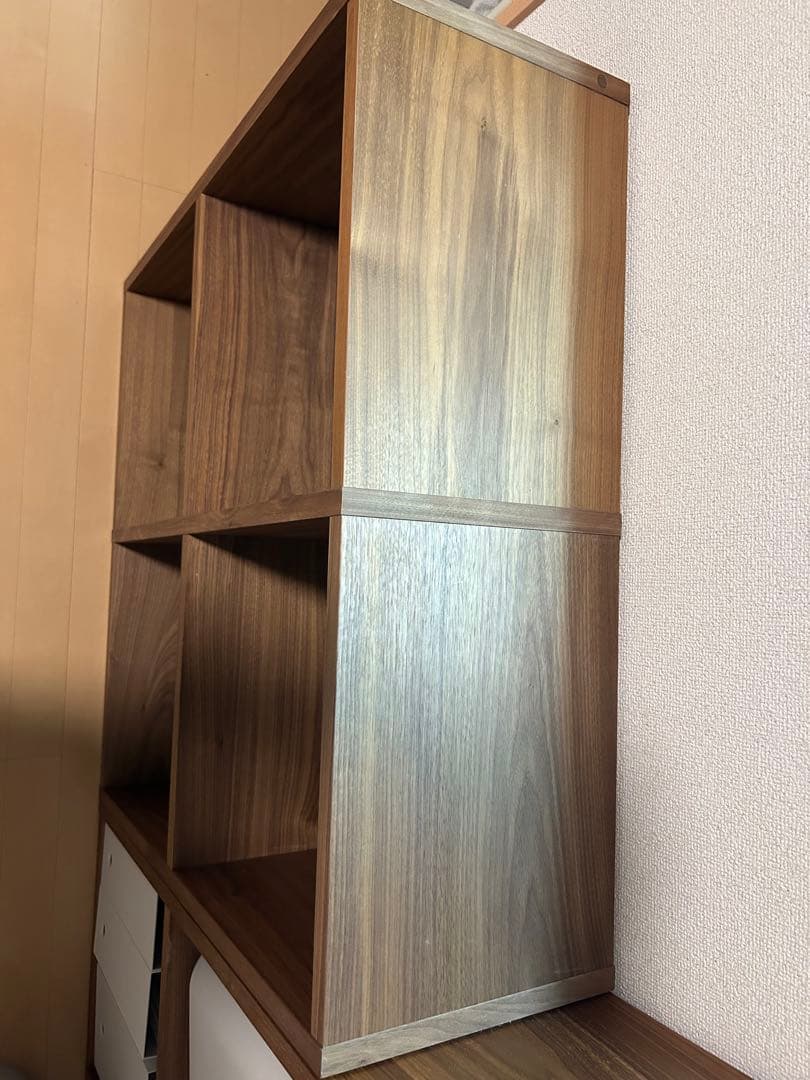無印良品　スタッキングシェルフ　ウォールナット　　　2段×2段