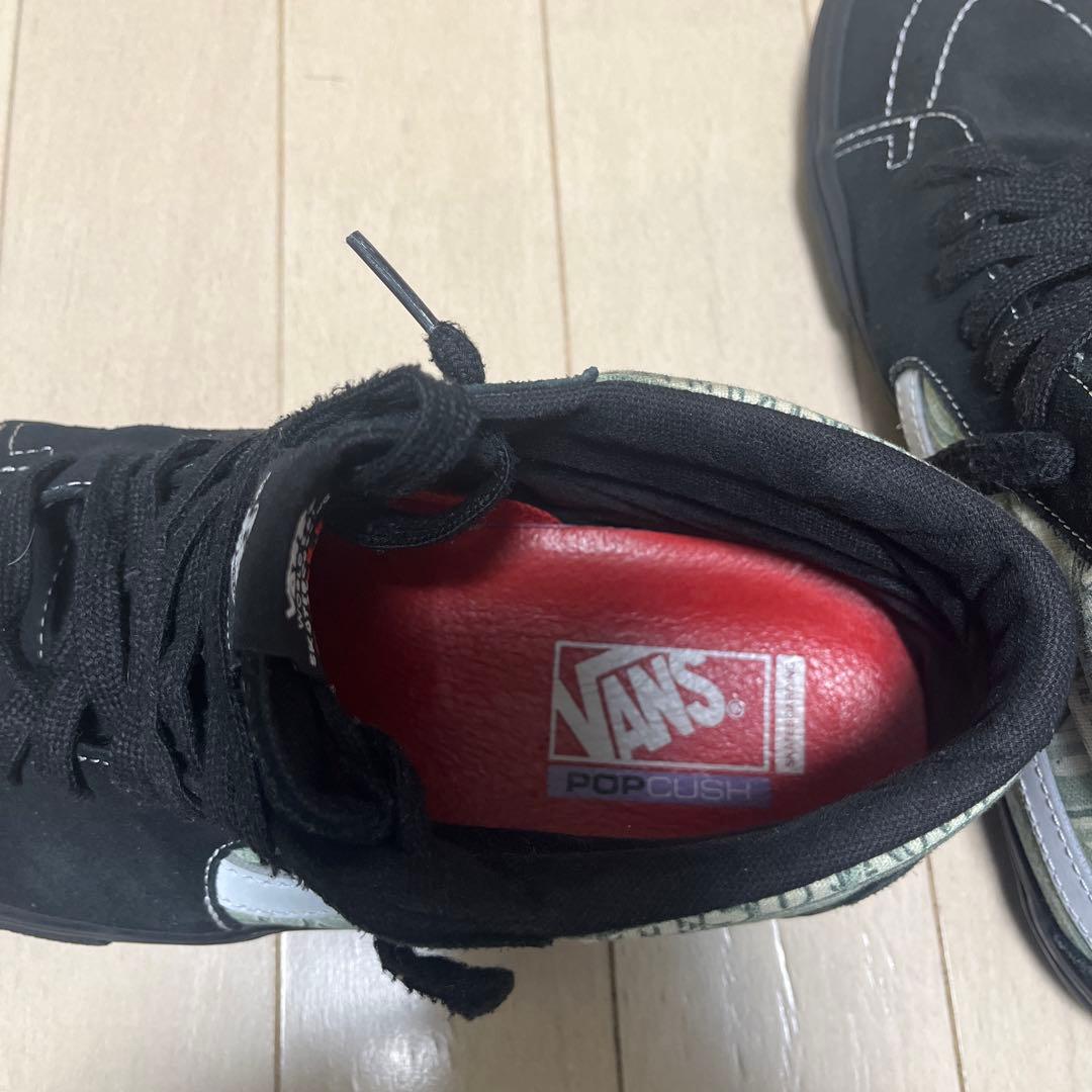 Supreme Vansコラボ　ブラック マネーデザイン　27.5cm