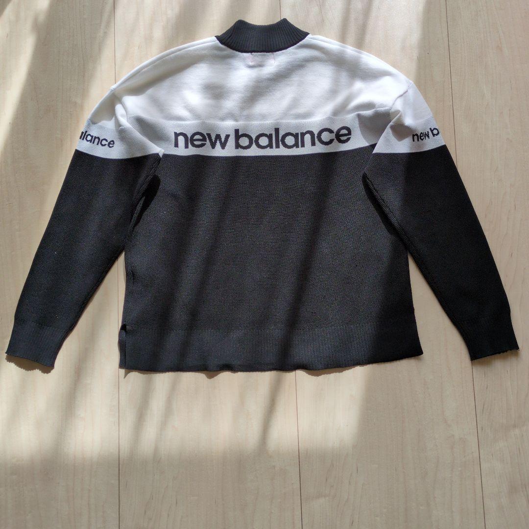 new balance golf ニット 黒・白 ゴルフウェア サイズ1