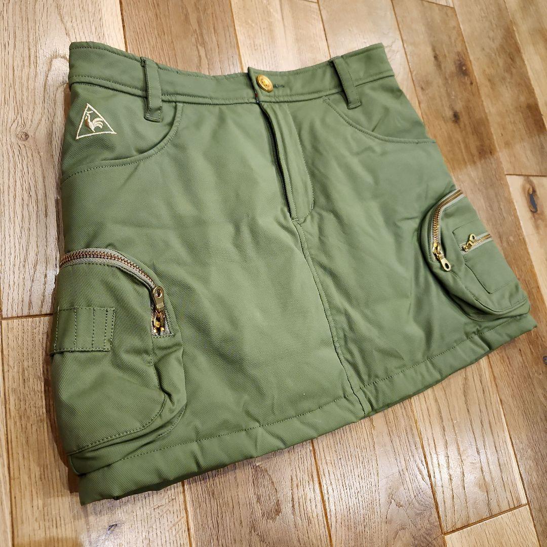 ルコック le coq sportif ウェア ゴルフ　スカート　カーキ　7