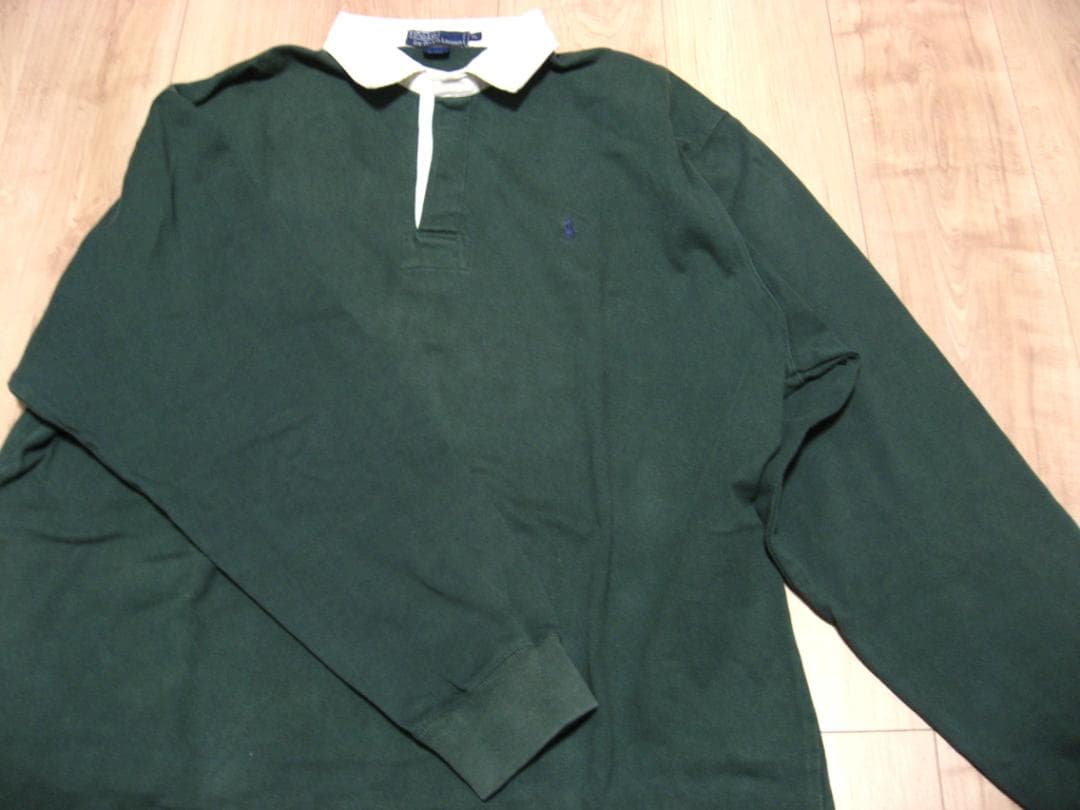 古着 90s Polo by Ralph Lauren 長袖ラガーシャツ XL