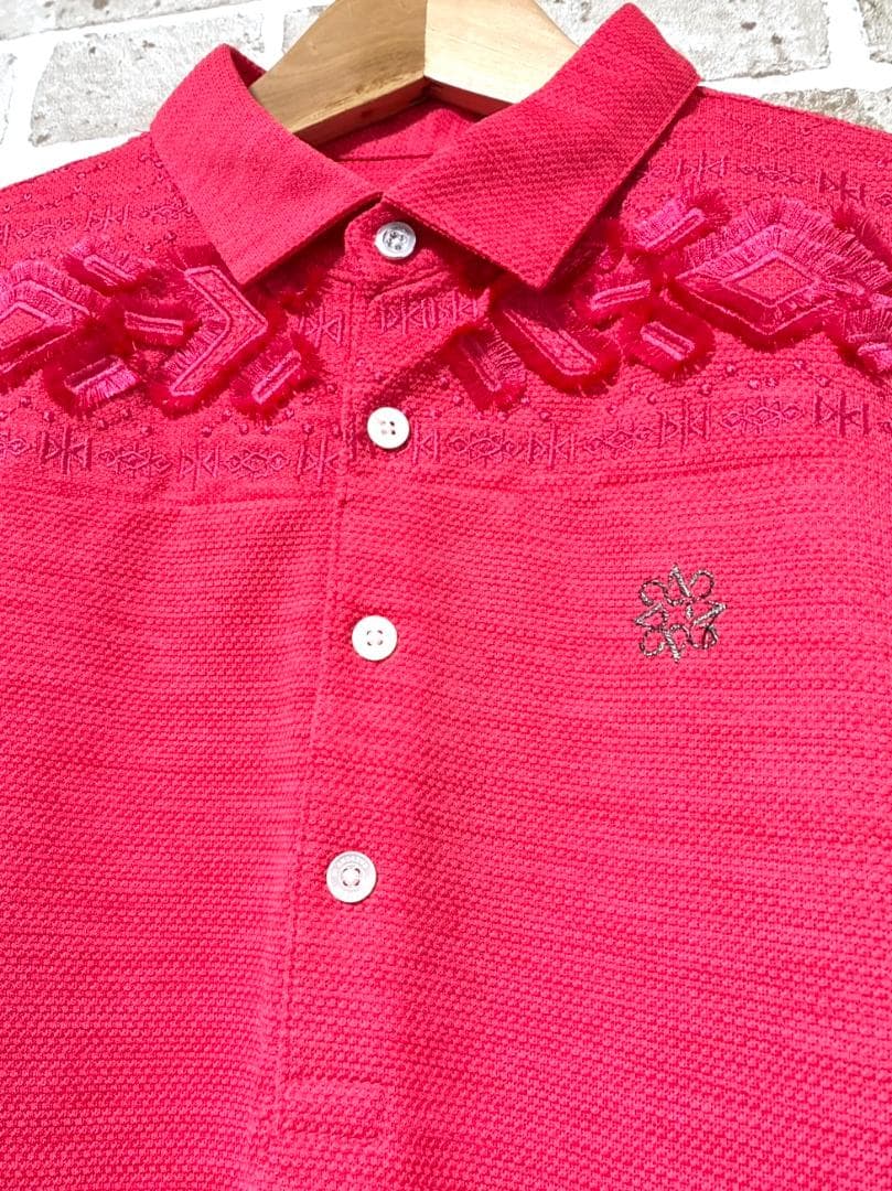 【早い者勝ち✨】新品 セントアンドリュース メンズ 半袖 ポロシャツ M ピンク