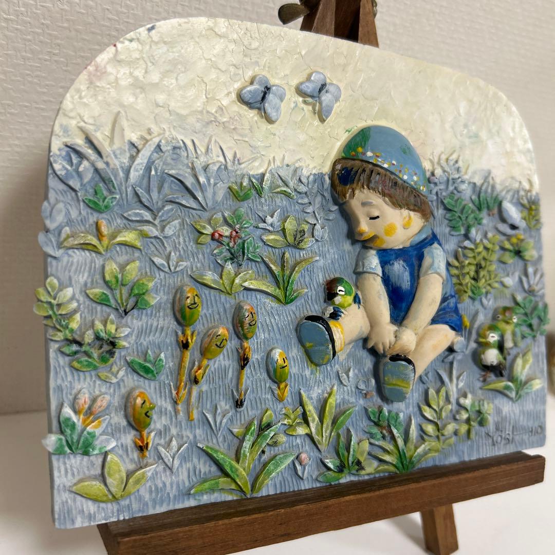 画家　足立美術館　動画の世界　林義雄　陶板　スタンド付き