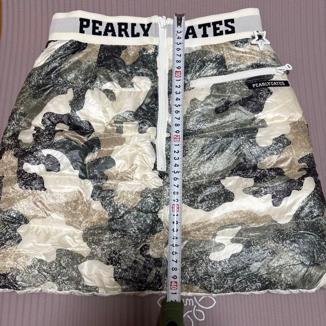 PEARLY GATES 迷彩柄ダウンスカート
