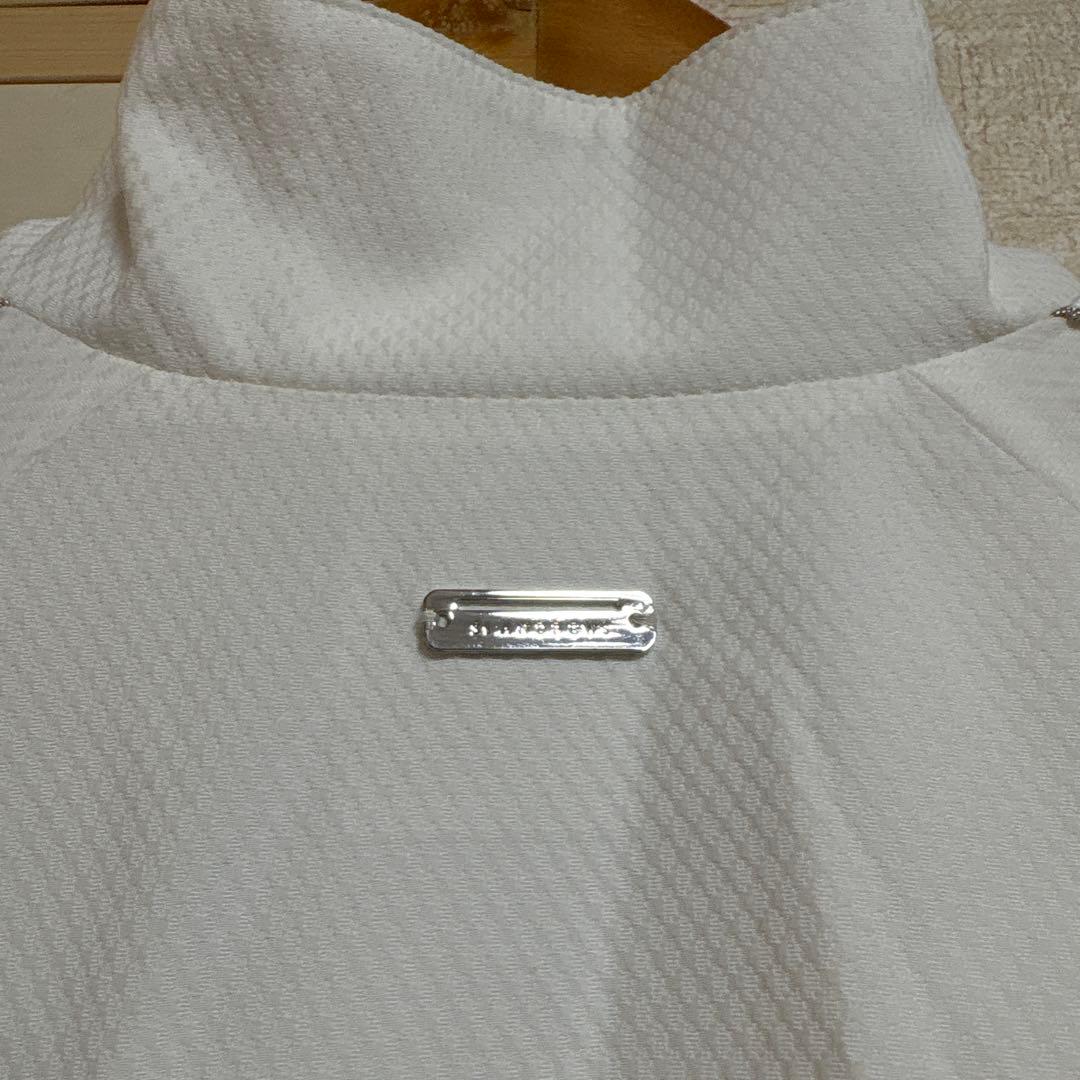 【美品】セントアンドリュース ジャケット 白 ダイヤ柄織生地 裏地付 M
