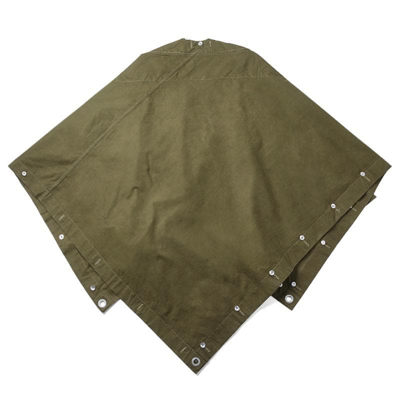 希少 ベルギー軍 ポンチョ フード付 軍幕 パップ テント コート キャンプ